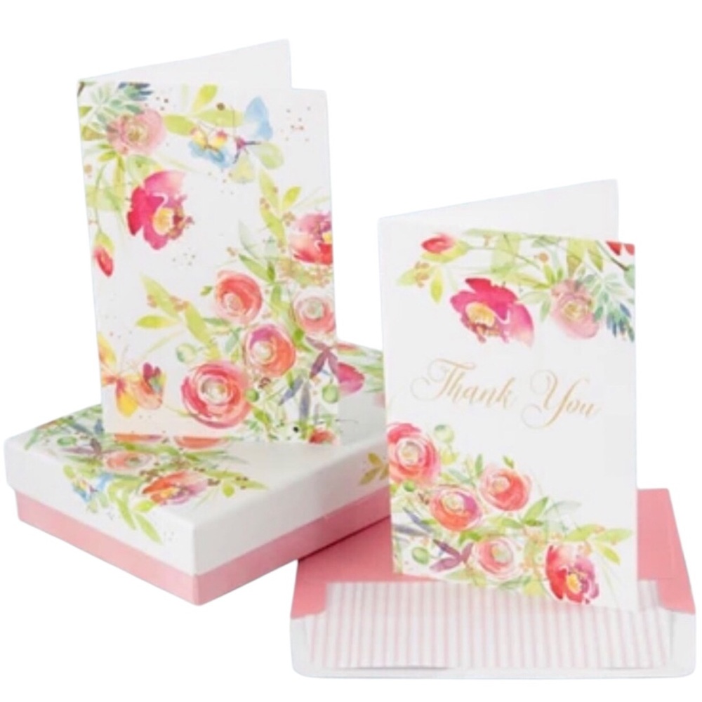 Blueink Studios Charming Blooms Deluxe Boxed Note Card Set (005), 16 ct